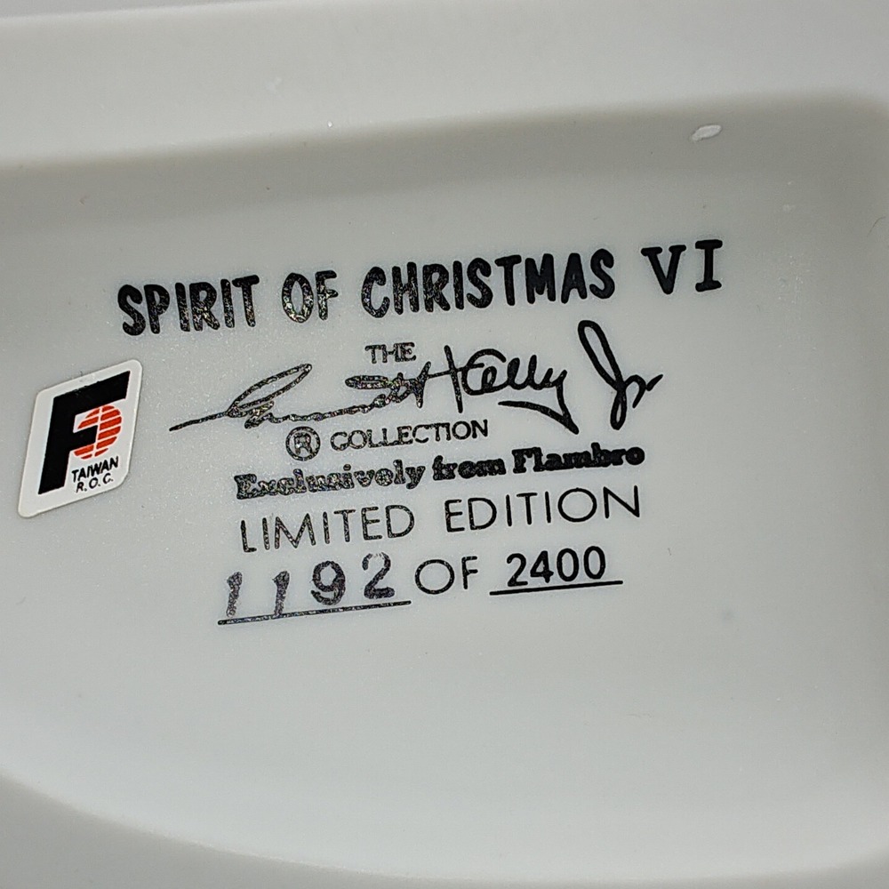 Emmett Kelly Jr Spirit of Christmas VI Flambro Figurine Limited Edition with box - Picture 8 of 8